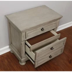 3 Earl Drawer Nightstand Gray - HOMES: Inside + Out 5 3 Earl Drawer Nightstand Gray - HOMES: Inside + Out -Inside out home GUEST 4b86e91c f4c7 471a acc9 ca15b75ef6fd