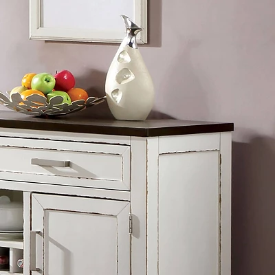 Redmond 2 Drawer Server Weathered White/Dark Walnut - HOMES: Inside + Out 2 Redmond 2 Drawer Server Weathered White/Dark Walnut - HOMES: Inside + Out - Image 2