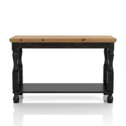 Philoree Wooden Traditional Sofa Table Antique Black And Oak - HOMES: Inside + Out 9 Philoree Wooden Traditional Sofa Table Antique Black And Oak - HOMES: Inside + Out -Inside out home GUEST 4df9c703 c1ea 4e29 907b aa1ea3e5ed5d
