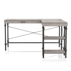 59" Gulnora L Shaped Desk With USB Power Ports - HOMES: Inside + Out 14 59" Gulnora L Shaped Desk With USB Power Ports - HOMES: Inside + Out -Inside out home GUEST 5040a556 23b4 4759 8f32 4d2d7a3040f2