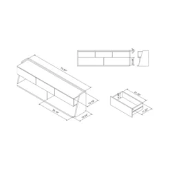 Vadim TV Stand For TVs Up To 72" Light Walnut - HOMES: Inside + Out 15 Vadim TV Stand For TVs Up To 72" Light Walnut - HOMES: Inside + Out -Inside out home GUEST 50e47b99 f2c0 4e88 a814 c55d4fa051ea