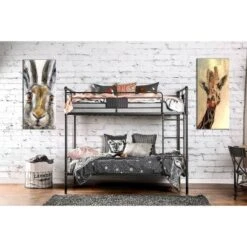 HOMES: Inside + Out Derrick Kids' Bunk Bed Antique Black - IoHOMES -Inside out home GUEST 526429ad 348d 43a9 b7ea fc8993fd64da