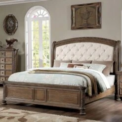 5pc Lellen Bedroom Set Beige/Rustic Natural Tone - HOMES: Inside + Out