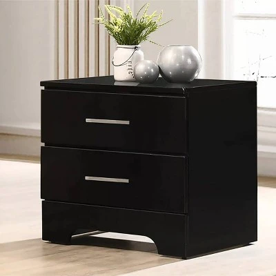 Spyna 2 Drawers Nightstand - HOMES: Inside + Out 1 Spyna 2 Drawers Nightstand - HOMES: Inside + Out