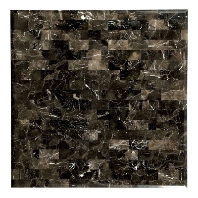 HOMES: Inside + Out Bailey II Marble Top Counter Height Dining Table - Black 2 HOMES: Inside + Out Bailey II Marble Top Counter Height Dining Table - Black - Image 2