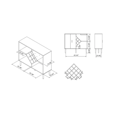 Miko Wine Cabinet Galaxy Black - HOMES: Inside + Out 6 Miko Wine Cabinet Galaxy Black - HOMES: Inside + Out - Image 6