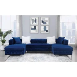 Elmhurst U Shaped Glam Tufted Sectional - HOMES: Inside + Out