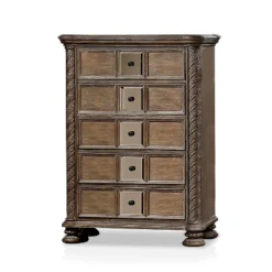 6pc Lellen Bedroom Set Beige/Rustic Natural Tone - HOMES: Inside + Out -Inside out home GUEST 5a2f4ae3 aa32 4865 a88d aaffa6156652