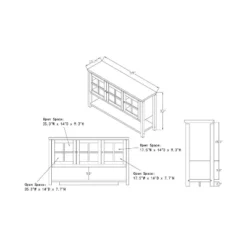 Carita Transitional Windowpane Cabinets Buffet - HOMES: Inside + Out -Inside out home GUEST 5fc0e92d 0226 4fc2 8254 f2c81e7e56c9 1