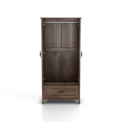 Nurembo 1 Drawer Wardrobe Closet Distressed Walnut - HOMES: Inside + Out 18 Nurembo 1 Drawer Wardrobe Closet Distressed Walnut - HOMES: Inside + Out -Inside out home GUEST 624530cf d6e7 4402 b28b c4e6bccae9fe