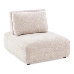 HOMES: Inside + Out 5pc Povoa 159" Modular Curved Sectional Sofa Modern Chenille With Extendable Backrest Light Brown -Inside out home GUEST 63d5deba 85ab 4efa a471 930941b0fcdf