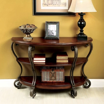 Telmin Traditional Sofa Table Brown Cherry - HOMES: Inside + Out 2 Telmin Traditional Sofa Table Brown Cherry - HOMES: Inside + Out - Image 2