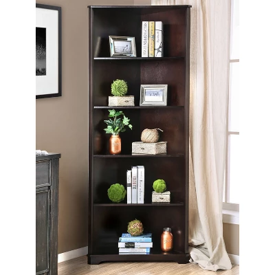 78" Mcafee Contemporary 5 Tier Corner Bookshelf - HOMES: Inside + Out 1 78" Mcafee Contemporary 5 Tier Corner Bookshelf - HOMES: Inside + Out
