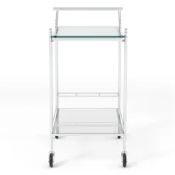 Starrett 2 Tier Metal Serving Cart Chrome - HOMES: Inside + Out 5 Starrett 2 Tier Metal Serving Cart Chrome - HOMES: Inside + Out -Inside out home GUEST 670300c3 5b4d 464b 8546 f17f5fd0f8f1