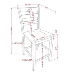 2pk Danforthe Ladder Back Counter Height Chairs - HOMES: Inside + Out -Inside out home GUEST 674a9193 47f0 423e b874 a19fb0288958