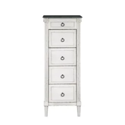 Magg 4 Drawer Jewelry Chest With Flip Up Mirror Antique White/Antique Gray Two Tone - HOMES: Inside + Out 14 Magg 4 Drawer Jewelry Chest With Flip Up Mirror Antique White/Antique Gray Two Tone - HOMES: Inside + Out -Inside out home GUEST 6883e3ca 87e2 49d5 a0d1 80b0b1e8d759