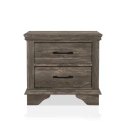 Jacobia 2 Drawer Nightstand Gray - HOMES: Inside + Out 6 Jacobia 2 Drawer Nightstand Gray - HOMES: Inside + Out -Inside out home GUEST 69a1a819 b425 418d 8295 3a6ac65fa8c0