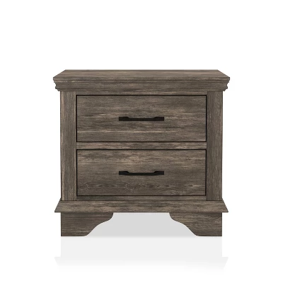 Jacobia 2 Drawer Nightstand Gray - HOMES: Inside + Out 3 Jacobia 2 Drawer Nightstand Gray - HOMES: Inside + Out - Image 3