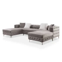 Elmhurst U Shaped Glam Tufted Sectional - HOMES: Inside + Out 10 Elmhurst U Shaped Glam Tufted Sectional - HOMES: Inside + Out -Inside out home GUEST 6a8554f8 0030 4bf5 9351 0cd0218ddd42