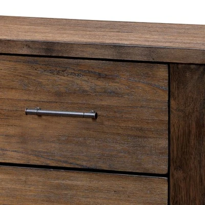 Keaton 2 Drawer Nightstand Oak - HOMES: Inside + Out 2 Keaton 2 Drawer Nightstand Oak - HOMES: Inside + Out - Image 2