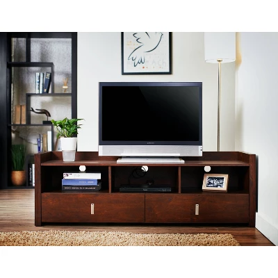 Flatcar Multi Functional Storage TV Stand For TVs Up To 65" Vintage Walnut - HOMES: Inside + Out 1 Flatcar Multi Functional Storage TV Stand For TVs Up To 65" Vintage Walnut - HOMES: Inside + Out