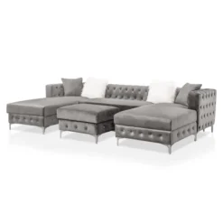 Elmhurst U Shaped Deep Button Tufted Sectional With Ottoman - HOMES: Inside + Out 14 Elmhurst U Shaped Deep Button Tufted Sectional With Ottoman - HOMES: Inside + Out -Inside out home GUEST 704de1c5 168a 4ac6 aa69 e0cb32e8491a