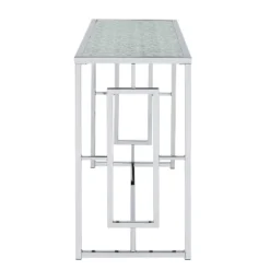 Marcha Glam Rectangle Sofa Table Chrome - HOMES: Inside + Out -Inside out home GUEST 70ac846c df6d 4844 8ec0 e850b5bf70fc