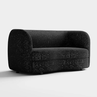 HOMES: Inside + Out 63.75" Pinehush Boho Curved Boucle Fabric Loveseat With Pocket Coil Cushions 12 HOMES: Inside + Out 63.75" Pinehush Boho Curved Boucle Fabric Loveseat With Pocket Coil Cushions - Image 12