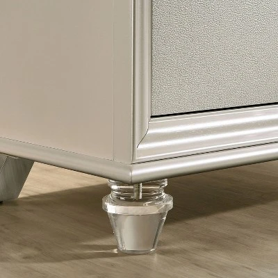 2pc Granite Nightstand And Chest Set Pearl White - HOMES: Inside + Out 6 2pc Granite Nightstand And Chest Set Pearl White - HOMES: Inside + Out - Image 6