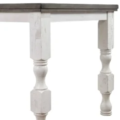 78" Cambrien Rustic Two-Tone Counter Height Dining Table Antique White/Gray - HOMES: Inside + Out 12 78" Cambrien Rustic Two-Tone Counter Height Dining Table Antique White/Gray - HOMES: Inside + Out -Inside out home GUEST 744ca036 538e 4aa0 94a4 05aec93fc494