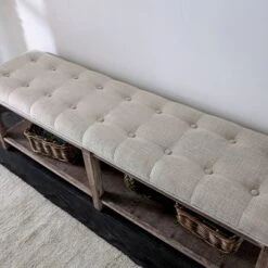 Wixam Tufted Bench Beige/Brown - HOMES: Inside + Out 8 Wixam Tufted Bench Beige/Brown - HOMES: Inside + Out -Inside out home GUEST 769c7baa 1998 4e77 af82 aef4175a6463