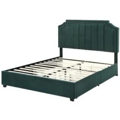 Hanger Glam Upholstered Bed With 4 Side Drawers - HOMES: Inside + Out -Inside out home GUEST 795f9390 e8bc 4f7a 938e 1524e202c331