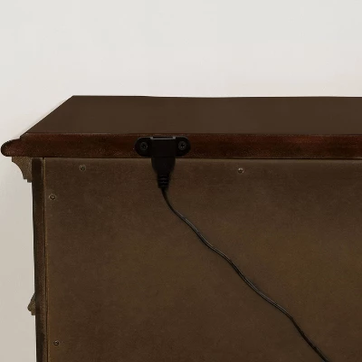 Mullberry 3 Drawer Nightstand With USB Plug Brown Cherry - HOMES: Inside + Out 2 Mullberry 3 Drawer Nightstand With USB Plug Brown Cherry - HOMES: Inside + Out - Image 2