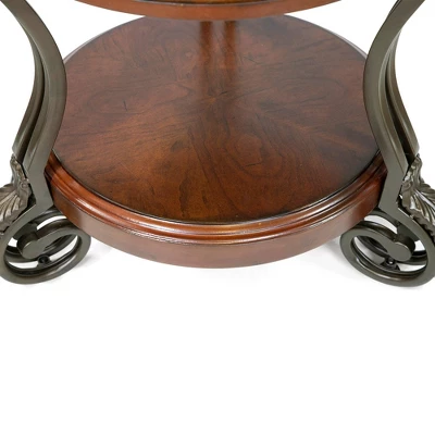 Telmin Traditional Side Table Brown Cherry - HOMES: Inside + Out 7 Telmin Traditional Side Table Brown Cherry - HOMES: Inside + Out - Image 7