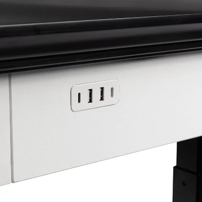 47" Losondo Transitional Height Adjustable Desk With USB Ports - HOMES: Inside + Out 8 47" Losondo Transitional Height Adjustable Desk With USB Ports - HOMES: Inside + Out - Image 8