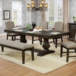 94" Lemieux Extendable Dining Table Brown - HOMES: Inside + Out -Inside out home GUEST 7dbfe7f4 f479 41c1 b187 f724bbced2ac