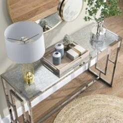 Stagge Glam Rectangle Sofa Table Chrome - HOMES: Inside + Out -Inside out home GUEST 7e435205 3131 482b 968e 6faa0332855f