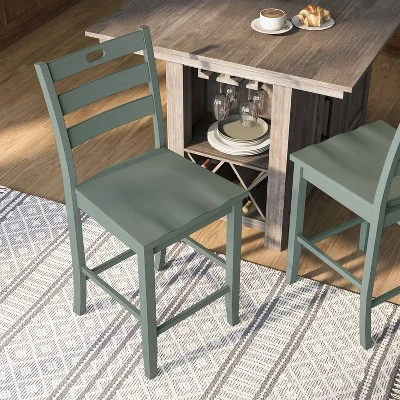 2pk 25" Elsie Counter Height Barstools - HOMES: Inside + Out 3 2pk 25" Elsie Counter Height Barstools - HOMES: Inside + Out - Image 3