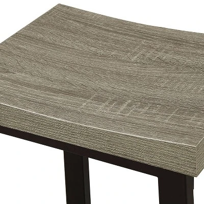 5pc Kaystone Curved Seats Counter Dining Table Set Gray/Black - HOMES: Inside + Out 4 5pc Kaystone Curved Seats Counter Dining Table Set Gray/Black - HOMES: Inside + Out - Image 4