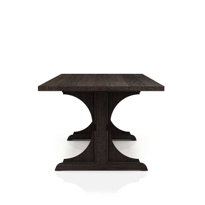 7pc Strasbourg Rustic Dining Table Set Antique Black - HOMES: Inside + Out 9 7pc Strasbourg Rustic Dining Table Set Antique Black - HOMES: Inside + Out - Image 9