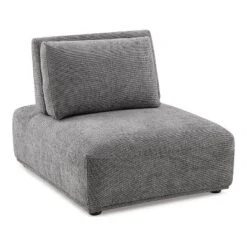 HOMES: Inside + Out 5pc Povoa 159" Modular Curved Sectional Sofa Modern Chenille With Extendable Backrest Gray -Inside out home GUEST 8043c0ee 5034 4098 b0d6 9bce85b28cce