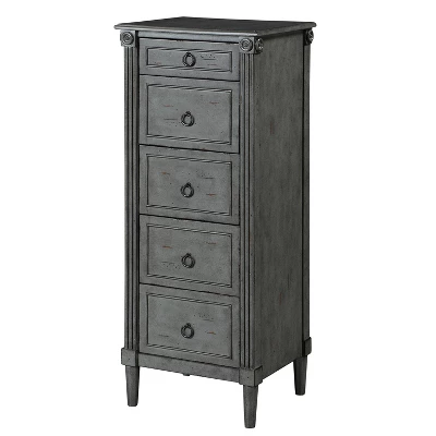 Latimer Traditional 5 Drawer Slim Chest - HOMES: Inside + Out 7 Latimer Traditional 5 Drawer Slim Chest - HOMES: Inside + Out - Image 7