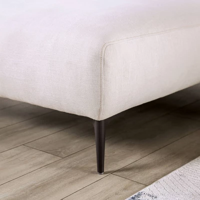 HOMES: Inside + Out Plumeria L Shaped Sectional Right Chaise With Feather Blend Cushions Linen White 2 HOMES: Inside + Out Plumeria L Shaped Sectional Right Chaise With Feather Blend Cushions Linen White - Image 2