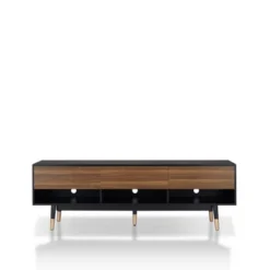 Vanore Mid-Century 3 Drawer TV Stand For TVs Up To 80" Black - HOMES: Inside + Out 11 Vanore Mid-Century 3 Drawer TV Stand For TVs Up To 80" Black - HOMES: Inside + Out -Inside out home GUEST 8470dc47 811d 408d abd5 f414acdab28d