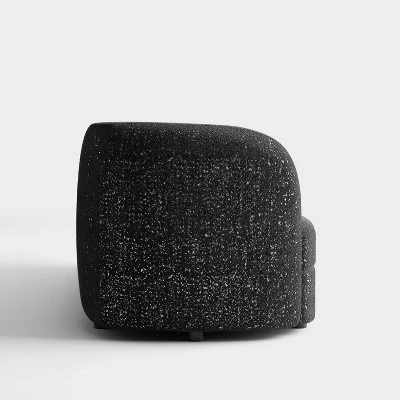 HOMES: Inside + Out 63.75" Pinehush Boho Curved Boucle Fabric Loveseat With Pocket Coil Cushions 3 HOMES: Inside + Out 63.75" Pinehush Boho Curved Boucle Fabric Loveseat With Pocket Coil Cushions - Image 3