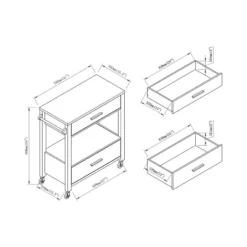 Umberra 2 Drawer Kitchen Cart Red Cocoa - HOMES: Inside + Out 9 Umberra 2 Drawer Kitchen Cart Red Cocoa - HOMES: Inside + Out -Inside out home GUEST 8a0615e4 9f20 4eb4 86ce ee20ad2460dc