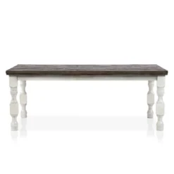 78" Cambrien Rustic Two-Tone Dining Table Antique White/Gray - HOMES: Inside + Out 9 78" Cambrien Rustic Two-Tone Dining Table Antique White/Gray - HOMES: Inside + Out -Inside out home GUEST 8a60bdce e7c8 40f9 a8f8 0b4eaf951343