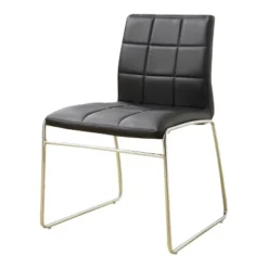 5pc Aneston Glass Top Chrome Leg Round Dining Table Set Chrome/Black - HOMES: Inside + Out 8 5pc Aneston Glass Top Chrome Leg Round Dining Table Set Chrome/Black - HOMES: Inside + Out -Inside out home GUEST 8aae9e45 02ac 44d2 86f5 01ba73825b4e