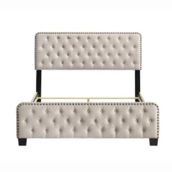 Phebe Button Tufted Upholstered Bed - HOMES: Inside + Out 11 Phebe Button Tufted Upholstered Bed - HOMES: Inside + Out -Inside out home GUEST 8bf92e1b 7afd 4551 97b9 9d2c236e519a