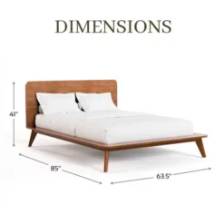 HOMES: Inside + Out Riverstone Mid-Century Modern Platform Bed -Inside out home GUEST 8cddb019 bd08 4967 80a1 195492fa0984